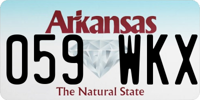 AR license plate 059WKX