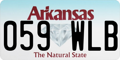 AR license plate 059WLB