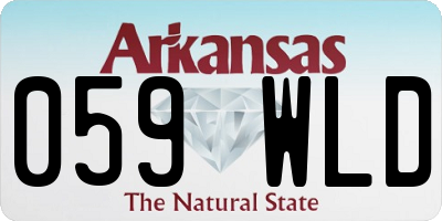 AR license plate 059WLD
