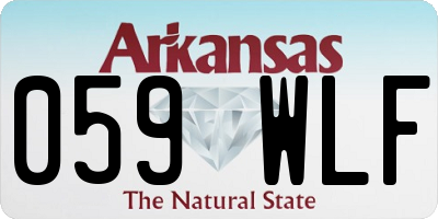 AR license plate 059WLF