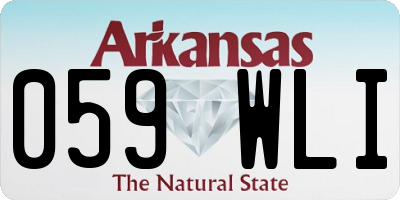 AR license plate 059WLI