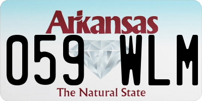 AR license plate 059WLM