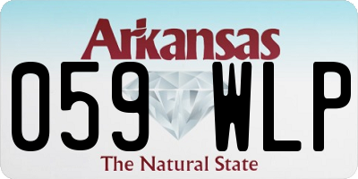 AR license plate 059WLP