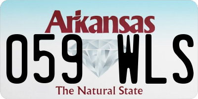 AR license plate 059WLS