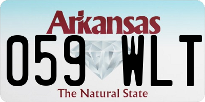 AR license plate 059WLT