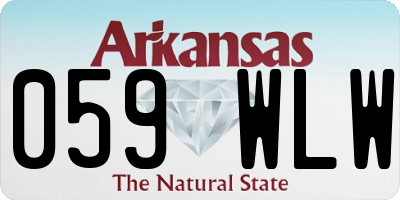 AR license plate 059WLW