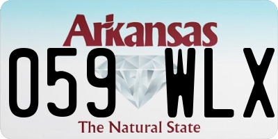 AR license plate 059WLX