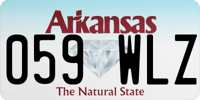 AR license plate 059WLZ