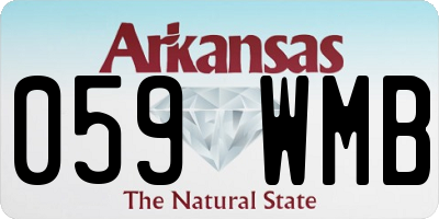 AR license plate 059WMB