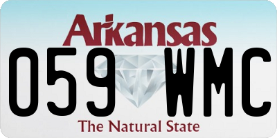 AR license plate 059WMC