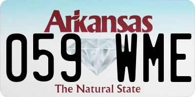 AR license plate 059WME
