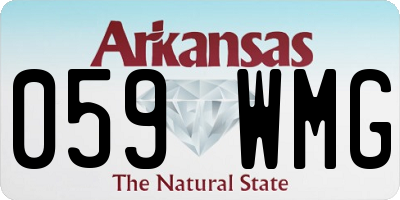 AR license plate 059WMG