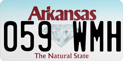 AR license plate 059WMH