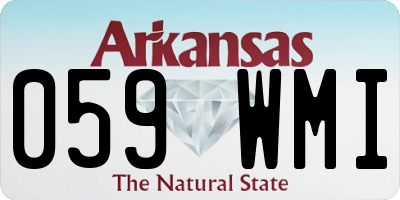 AR license plate 059WMI