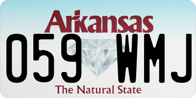 AR license plate 059WMJ