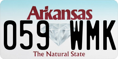 AR license plate 059WMK