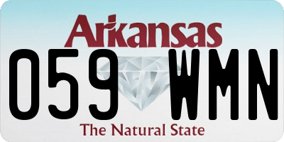 AR license plate 059WMN