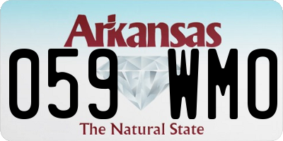 AR license plate 059WMO