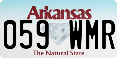 AR license plate 059WMR