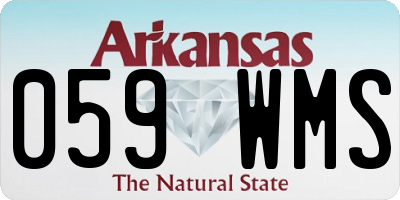 AR license plate 059WMS