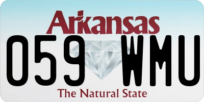 AR license plate 059WMU