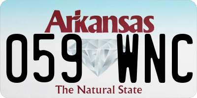 AR license plate 059WNC