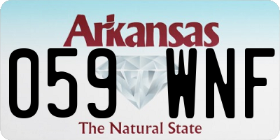 AR license plate 059WNF
