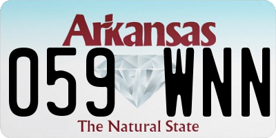 AR license plate 059WNN