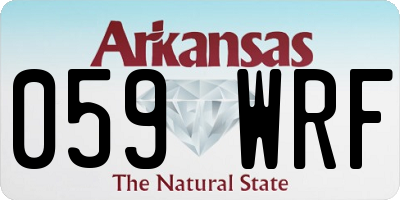 AR license plate 059WRF