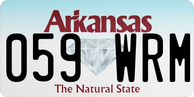 AR license plate 059WRM
