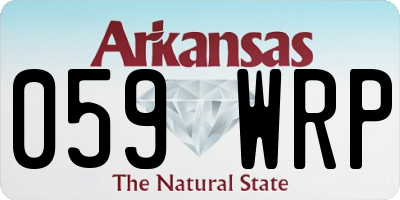 AR license plate 059WRP