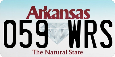 AR license plate 059WRS