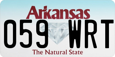 AR license plate 059WRT