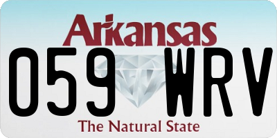 AR license plate 059WRV