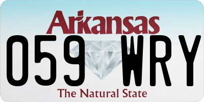 AR license plate 059WRY