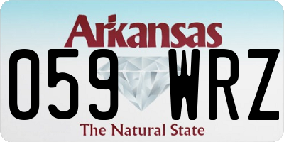 AR license plate 059WRZ