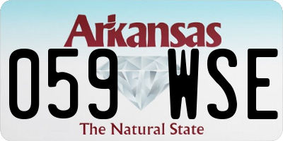 AR license plate 059WSE