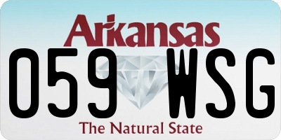AR license plate 059WSG