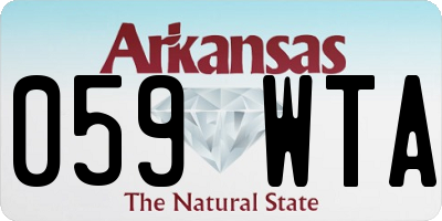 AR license plate 059WTA
