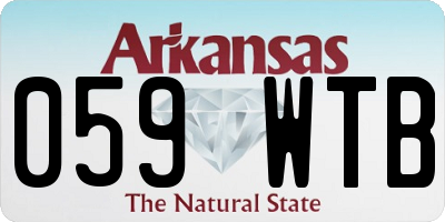 AR license plate 059WTB