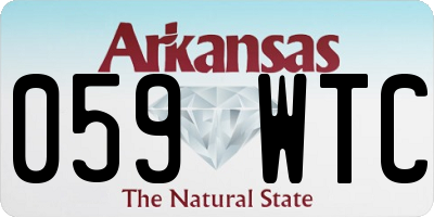 AR license plate 059WTC