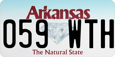 AR license plate 059WTH