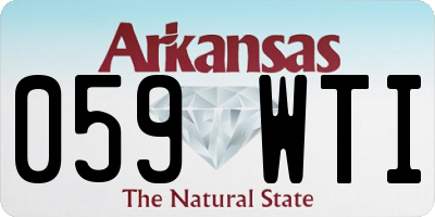 AR license plate 059WTI