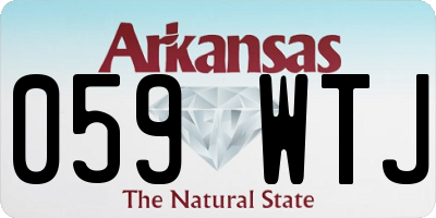 AR license plate 059WTJ
