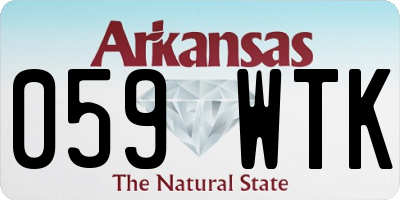 AR license plate 059WTK
