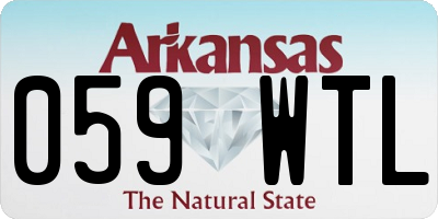 AR license plate 059WTL