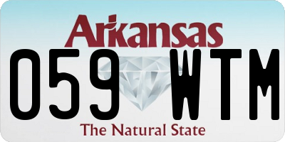 AR license plate 059WTM