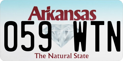 AR license plate 059WTN