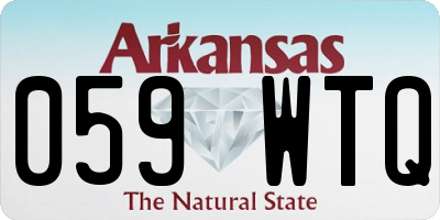 AR license plate 059WTQ