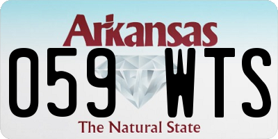 AR license plate 059WTS